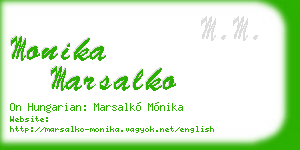 monika marsalko business card